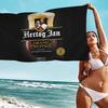 H-Hertog Jan Microfiber Blanket Quick Drying Beach Towels Oversized Printing Super Absorbent Pool Towel Blanket