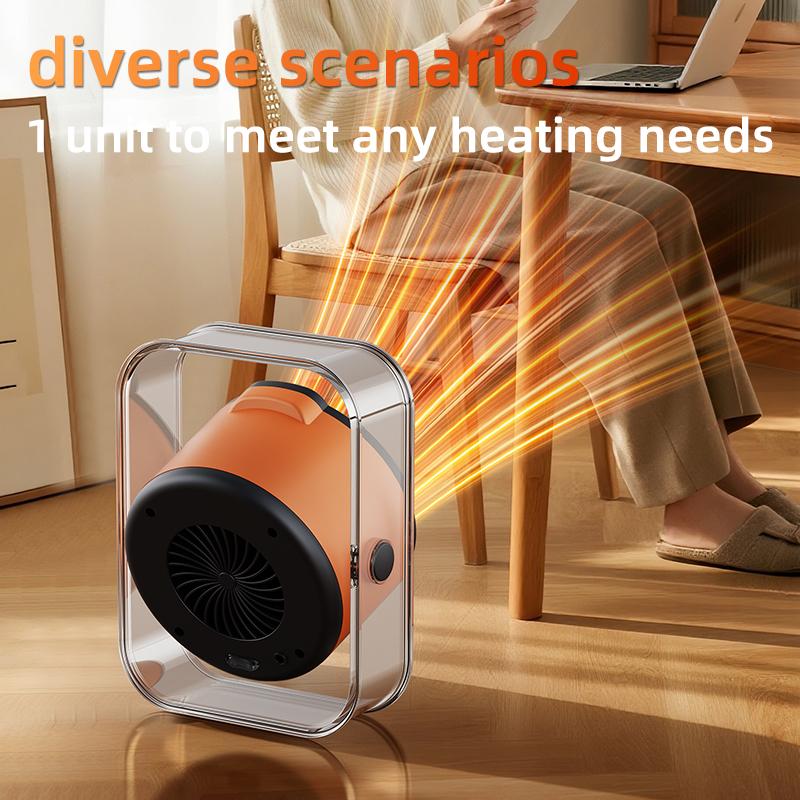 Ventilatore ad Aria Calda Risparmio Energetico Portatile da Scrivania Adatto per Casa e Ufficio Riscaldatore Elettrico Portatile Invernale