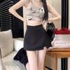Women's Black High Waist Slimming Bodycon Midi Skirt - Summer 2024 Collection