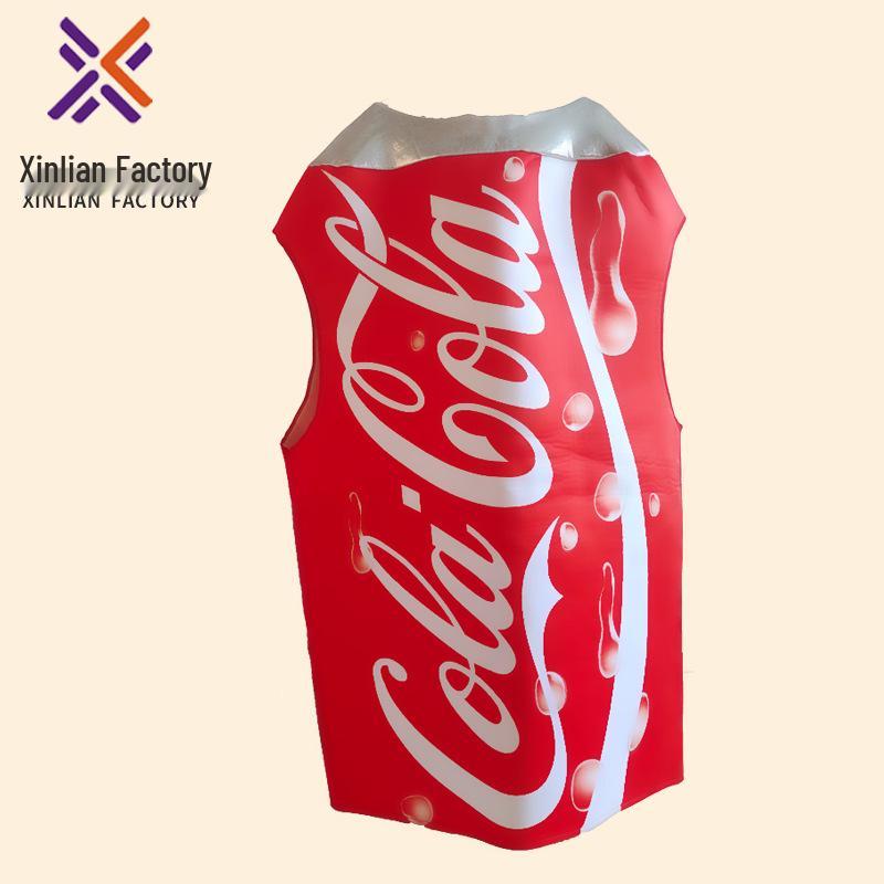 

Halloween Cosplay Cola Suit Costume for Adults One Size красный