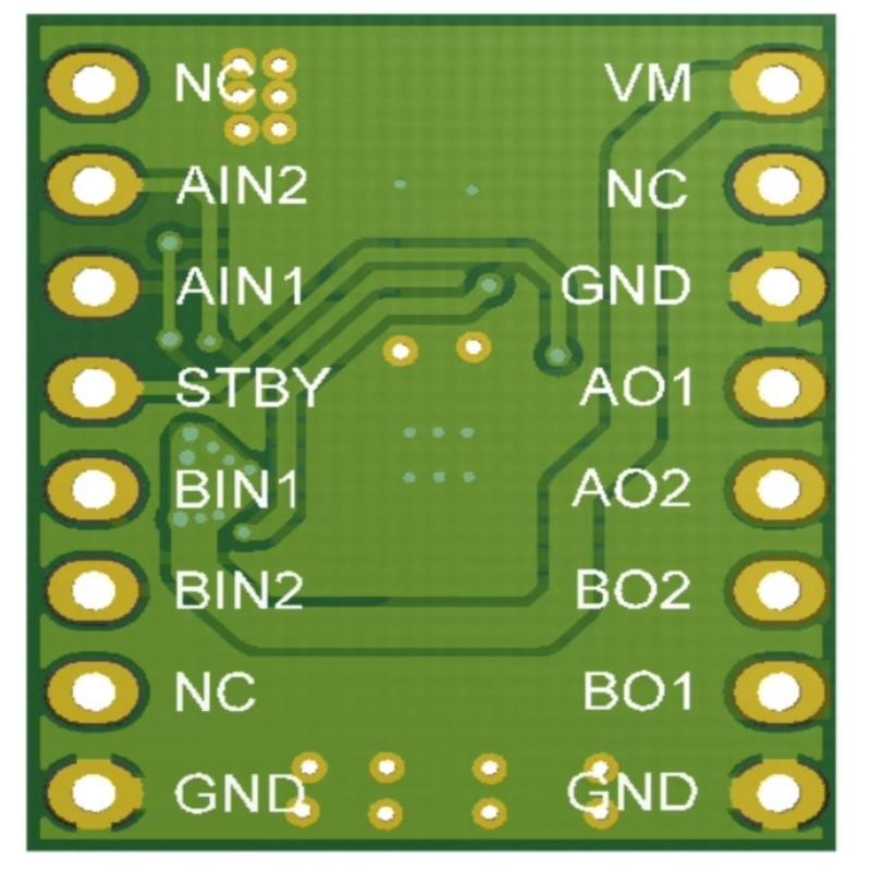 DRV8833 Controler Motor DC Punte Dublă H 2.7 10.8V Intrare Modul de Acționare Curent Înalt Compatibil pentru Proiecte
