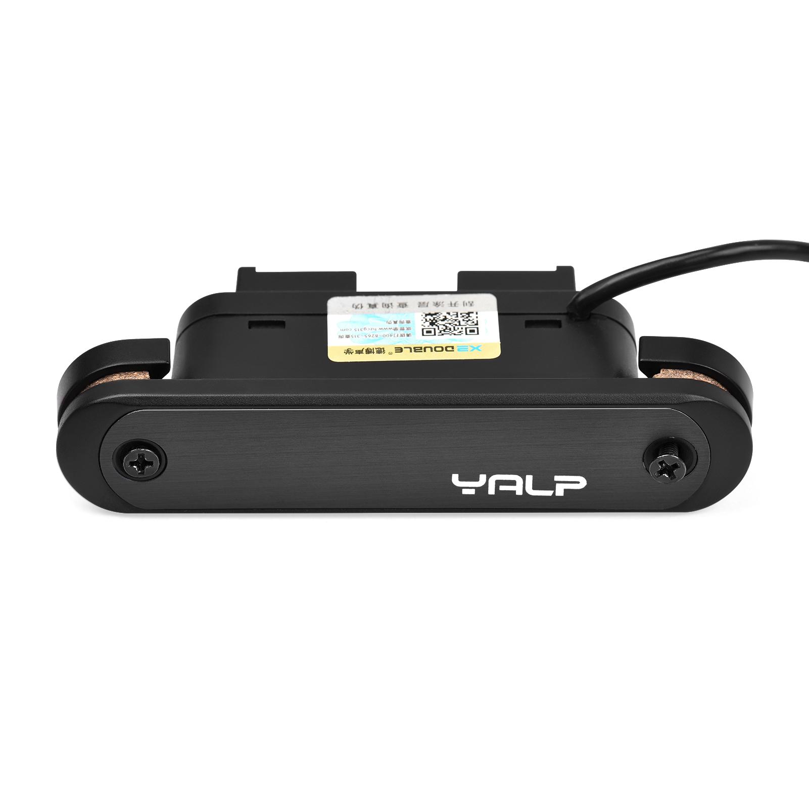 YALP ​​Y1 Звукосниматель для гитары Беспроводная система звукоснимателей для акустической гитары Электрический предусилитель для бас-гитары чёрный