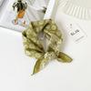 55 Cotton And Linen Headscarf Summer And Autumn Floral Silk Scarf Sweet Versatile Square Scarf Small Scarf Women'S Thin Decorative Silk Scarf