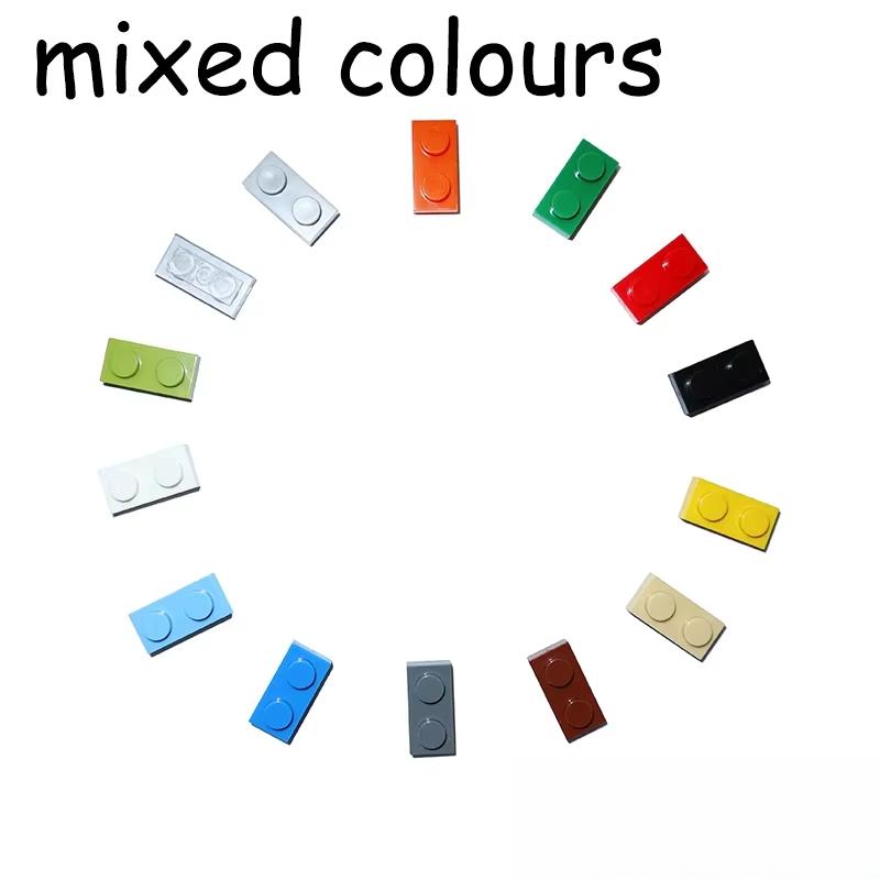 

100/200PCS 3023 Thin Plate 1x2 Dots 1*2 DIY Constructing Blocks Figures Bricks MOC Assemble Particles Educational Creative Plaything 100pcs