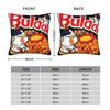 Pillow Cover Buldak Hot Chicken Ramen Loves  Kawaii Pillow Case For Sofa Couch Bed Living Room Pillowcases