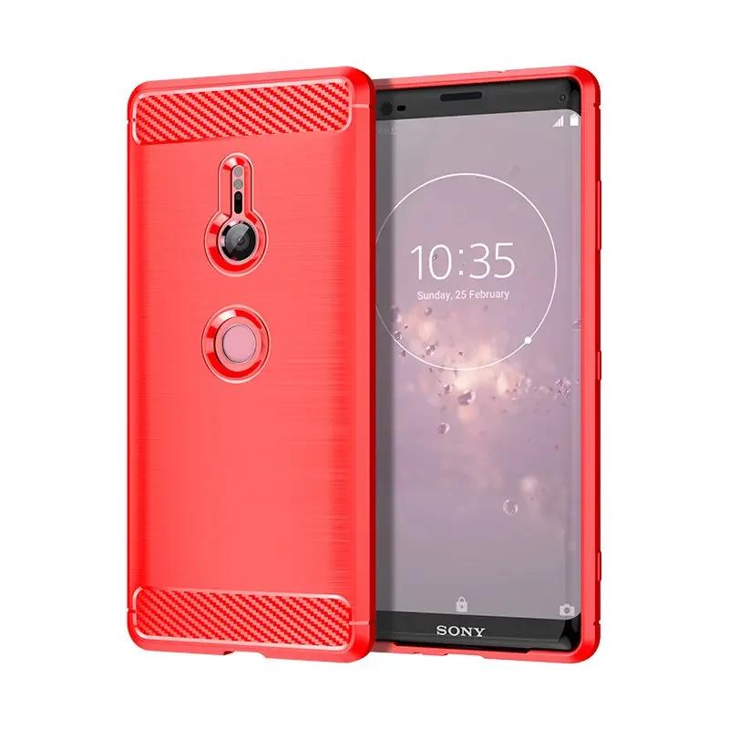 

Чехол из ТПУ с текстурой углеродного волокна для Sony Xperia XZ3 XZ2 Compact XZ1 Premium XA2 Ultra XA1 Plus противоударный защитный чехол Fundas Sony Xperia Ace 2