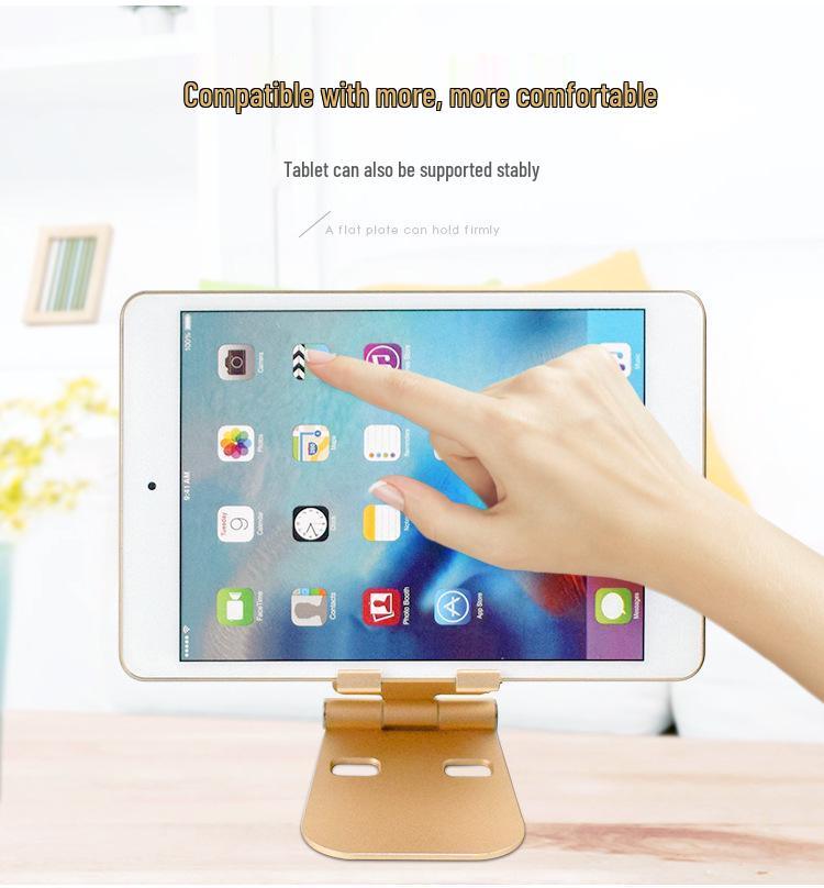 Portable Aluminum Alloy Desktop Tablet & Phone Stand
