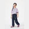 Girl's Striped Short Sleeve T-Shirt with 3D Patch