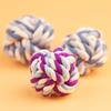Eco-Friendly Durable Luxury Cotton Rope Ball Dog Chew Toys Teeth Cleaning Rope Toy for Puppy Dental Care