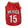 Dog Soccer Jersey Breathable Dog T-Shirt Football Style Dog Apparel Summer Clothes for Small Medium Dogs Cats