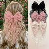 6Pcs Elegant Lace Bow Hair Clips, Suitable For Weddings, Parties, Everyday Use, Valentine's Day Gifts, Women'S Hair Accessories, Durable Hair Clips