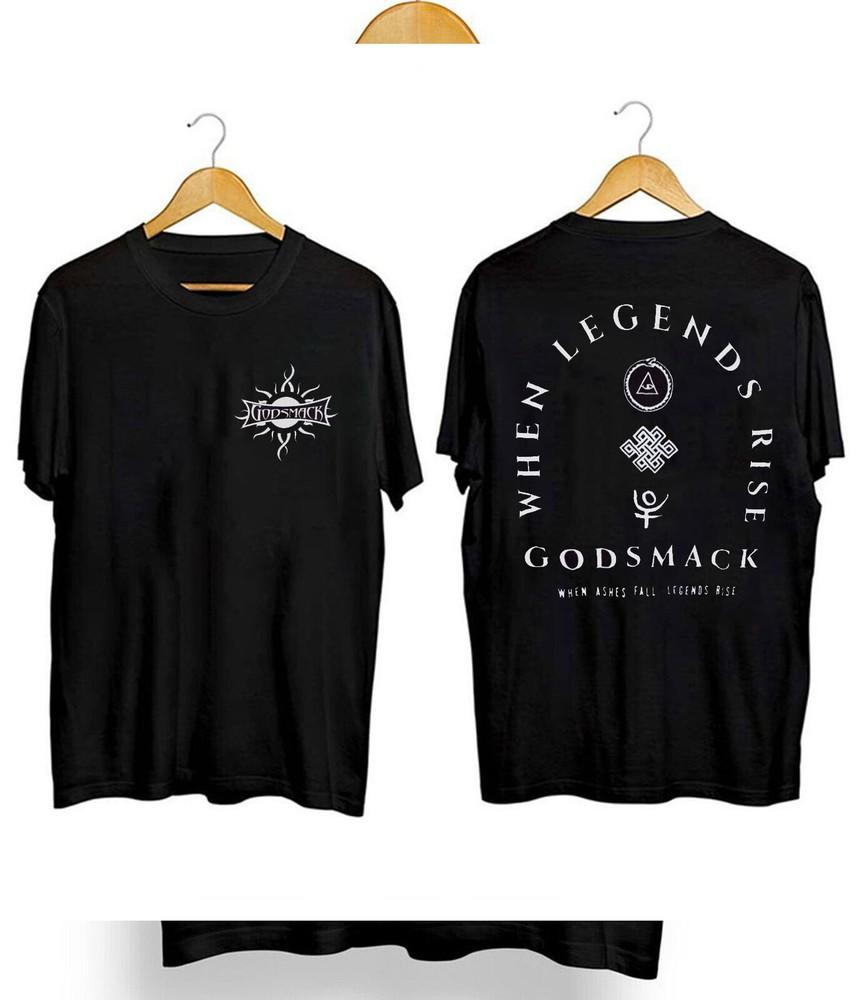 

GODSMACK When Legends Rise Music Album Tour 2024 Black TShirt Gift Men Women Unisex T-Shirt XXXL