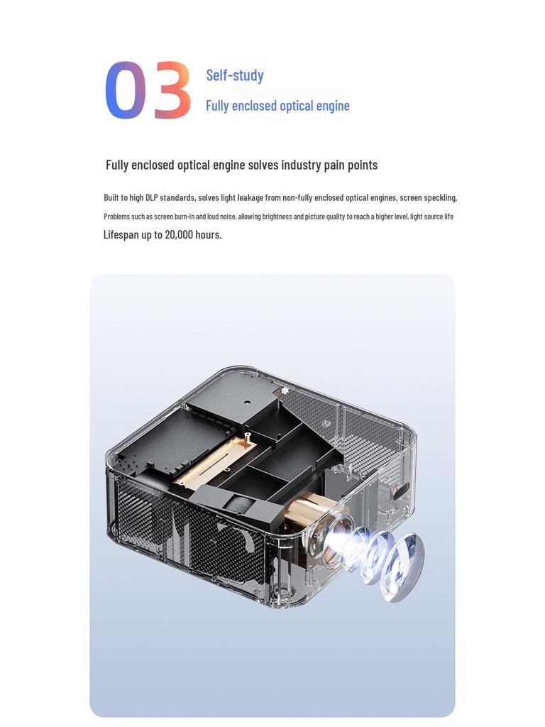 2026 Ultra-Clear Smart Auto-Focus Projector for Meetings & Home