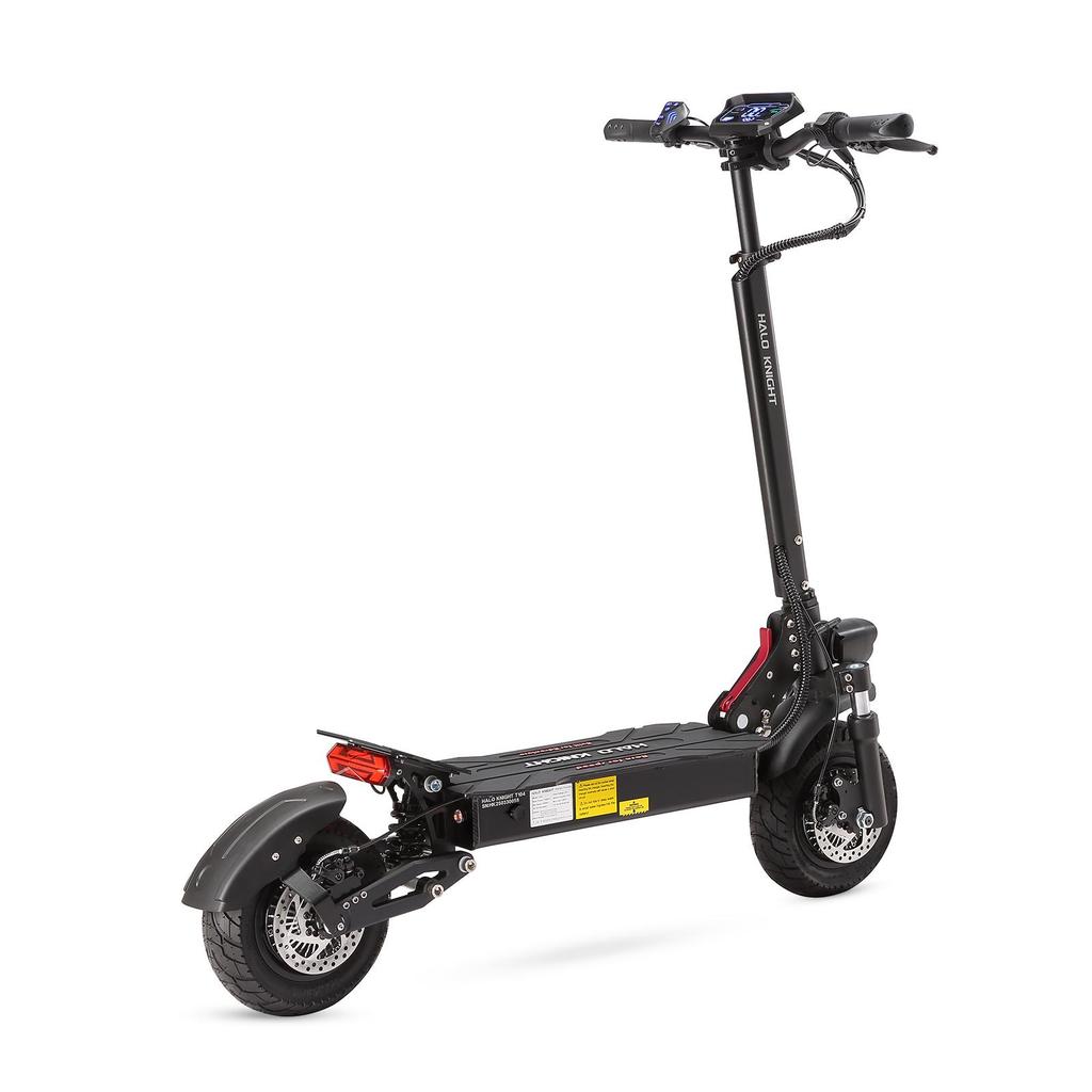 HALO KNIGHT T104 2025 Stil Gelände-Elektroroller 52V21Ah 1200 *2 Doppelmotor 10 Zoll Straßenreifen Erwachsener Outdoor-Fahrt Klappbarer E-Scooter