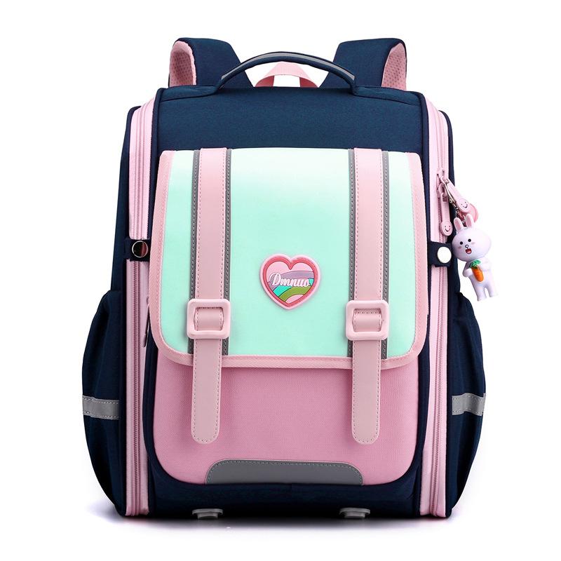 

New health care ridge vertical version large-capacity integrated student backpack, primary school bag backpack