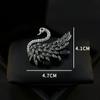 Light Luxury Retro Swan Brooch, High-end Women's Exquisite and Luxurious Animal Brooch, Elegant and Versatile Suit Pin