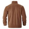 Men's Solid Color Corduroy Lapel Jacket Men's Retro Multi-Pocket Work Jacket