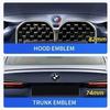 Emblema Logo Auto 74mm 82mm Distintivo Posteriore per Bagagliaio per BMW E46 E39 E87 E90 E28 E53 E30 E60 E34 E36 E61 E62 E70 E91 E92 Accessori Auto