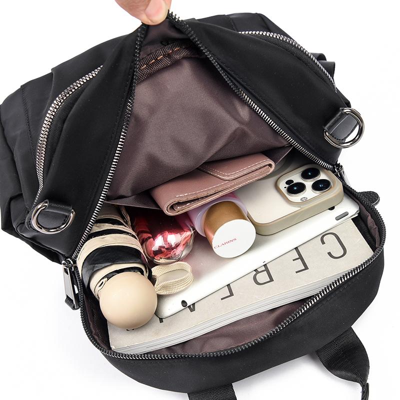 Oxford Backpack Women's Fashionable Casual School Bag Lightweight Travel Rucksack with Adjustable Strap