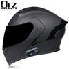 Unisex Full Face Motorcycle Helmet With Bluetooth Headset Scooter Electric Bike Riders All Season Use