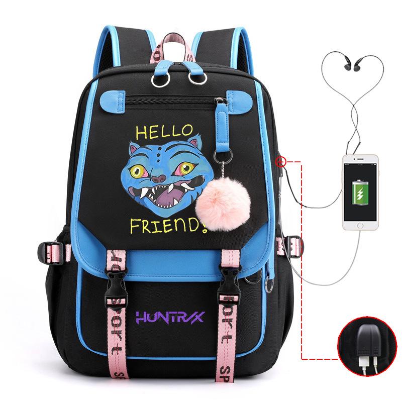 

Hot kopo witch hunter girl group printed schoolbag Korean version junior high school large capacity student leisure backpack No Specification