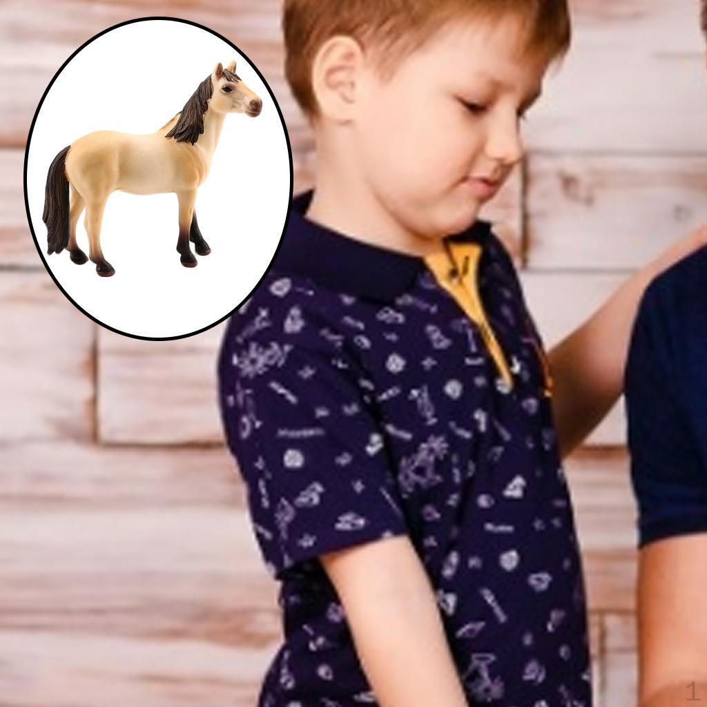 Plastic Animal Figure Competition Horse Figurine Statue for Children