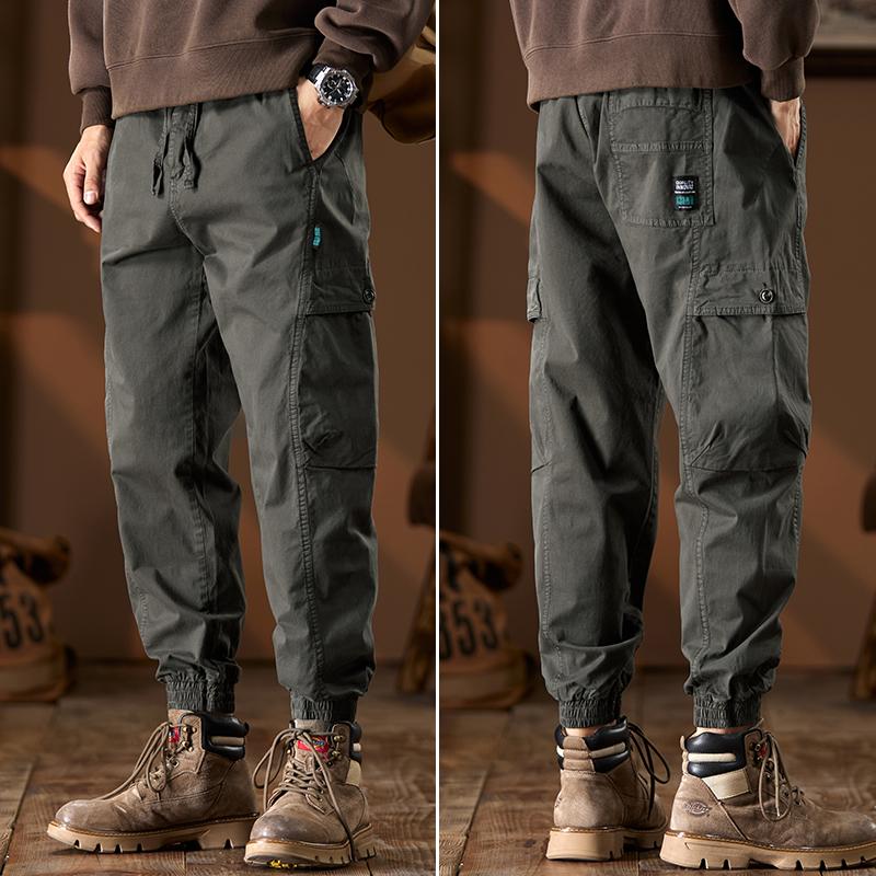 Nová móda Pánské trendy volné sportovní ležérní dlouhé kalhoty