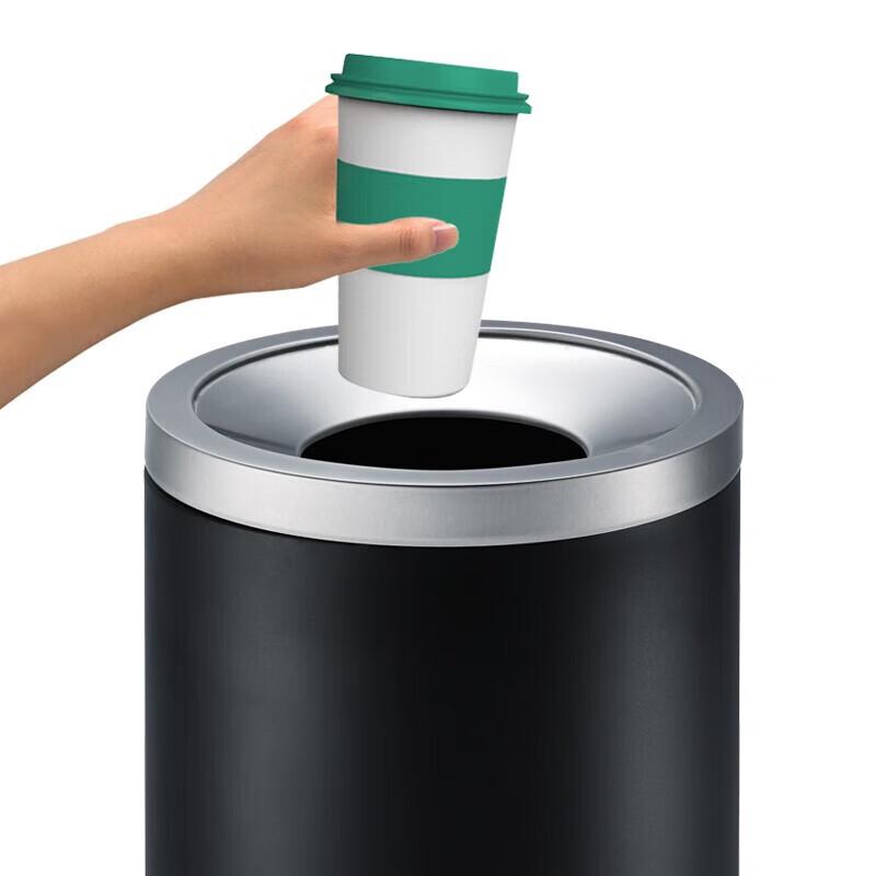 GNF 50L Commercial Round Open Top Stainless Steel Waste Bin