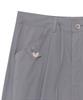 THE COLDEST MOMENT Tcm Hem Two Button Pants (Charcoal)