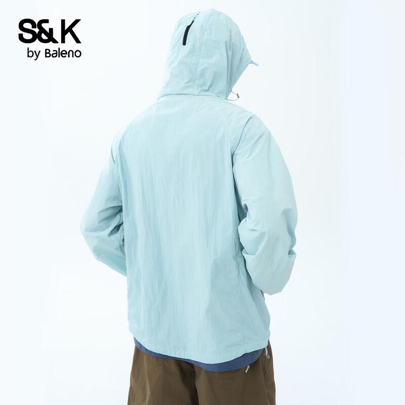 Baleno Men's S&K Lightweight Ice Silk Sun Protection Hooded Jacket
