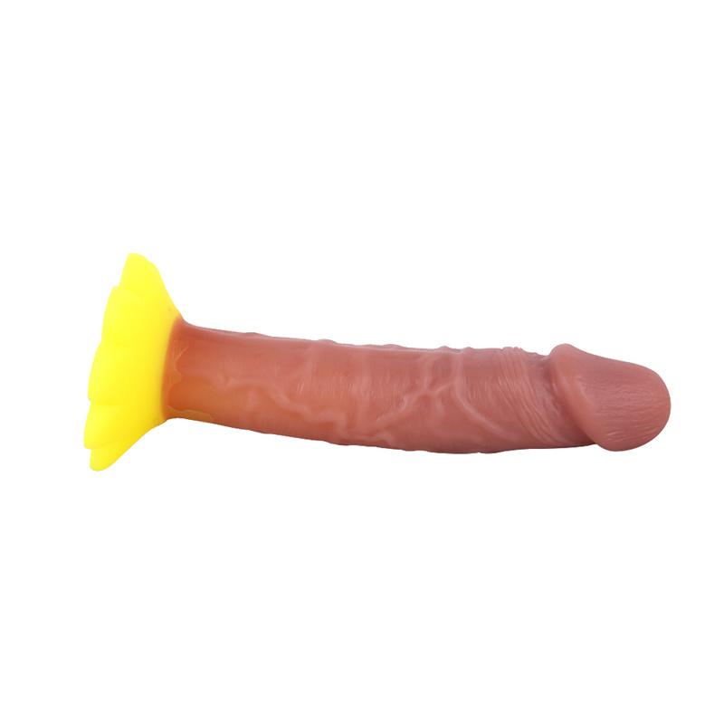 Small Obscene Stick Female New Unique Chrysanthemum Chassis Double Layer Silicone Small Penis Simulation Mini Penis