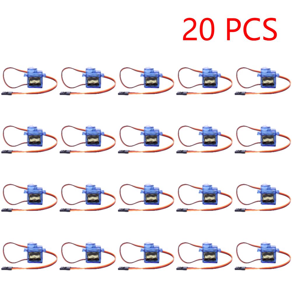 1-20Pcs SG90 9G Micro Servo Servo Motor for RC Planes Robot Arm 180°/360° Fixed-Wing Servo Motor Control for Airplane Helicopter