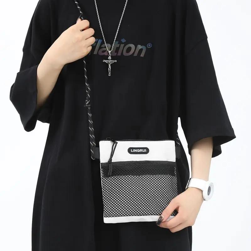 Waterproof Nylon Travel Wallet Shoulder Neck Bag Crossbody Messenger Document Passport Holder Belt Pouch Outdoor Hiking Camping