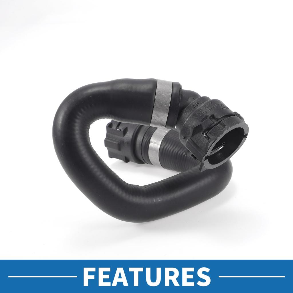 ABSOPRO HVAC Heater Return Hose for BMW 745i Part 64218377701 Black Rubber 4.4L (2002-2005) - Number -