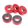 5 Pcs 27*14*11 Mm 10microO T106-2 Iron Ferrite Toroid Coresfor Inductors Iron Powder Core Red Ring Low Permeability