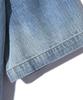 TRILLION Rain Slub Washed Oversized Denim Short Sleeve Shirt (Sky Blue)