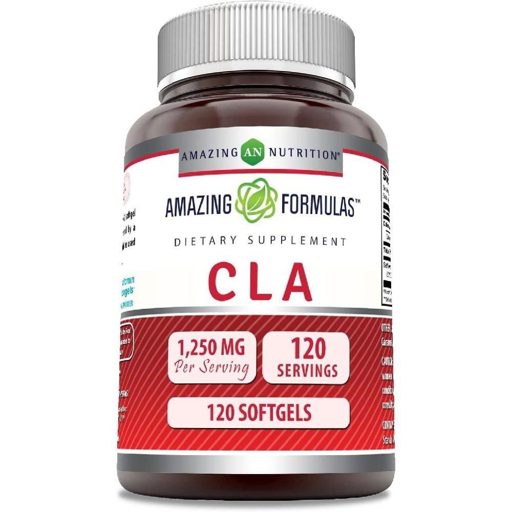 Salower Amazing Nutrition CLA Conjugated Linoleic Acid 1250mg Oil 120 Capsules 1 Pcs Ingredients: May Be Subject To | 120 Capsules 1 Pcs