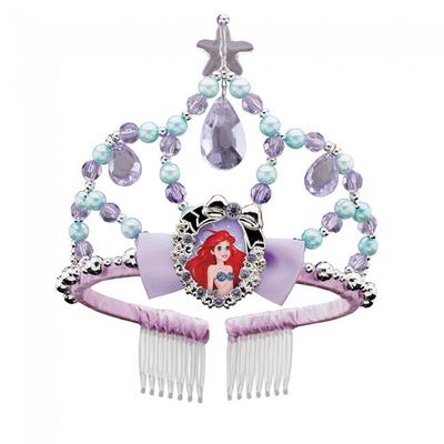 Tiara Disney Princess Little Mermaid Ariel Girls 4 Years Old and Up Disguise 99620 Pink Purple Silver One Size [Item]