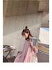 Korean Style Summer Maternity Dress Set - Long, Plus Size & Trendy for Hot Moms