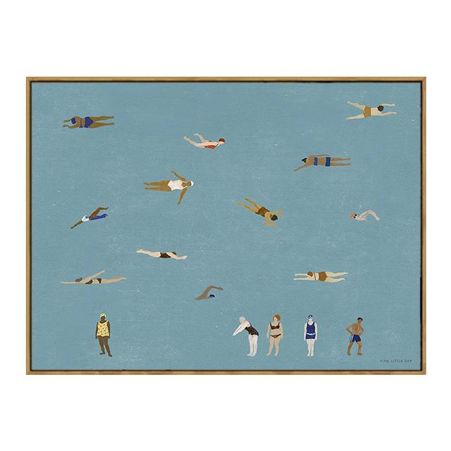Vintage Abstract Figures Bird Paris Lines Poster Football Swimming Sport Canvas Painting Wall Art Posters Prints Room Home Decor No Frame