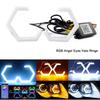 RGBW Angel Eye Ringe 79mm mit Bluetooth Controller