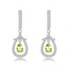 S925 Sterling Silver Earrings for Women Natural Crystal Stone Fashion Niche Girls Earrings Jewelry Gift