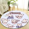Personalized K-Kpop Team Round Chair Office Rug - Perfect for Mat, Office Chair & More - Ideal Gift for Birthdays and Holidays