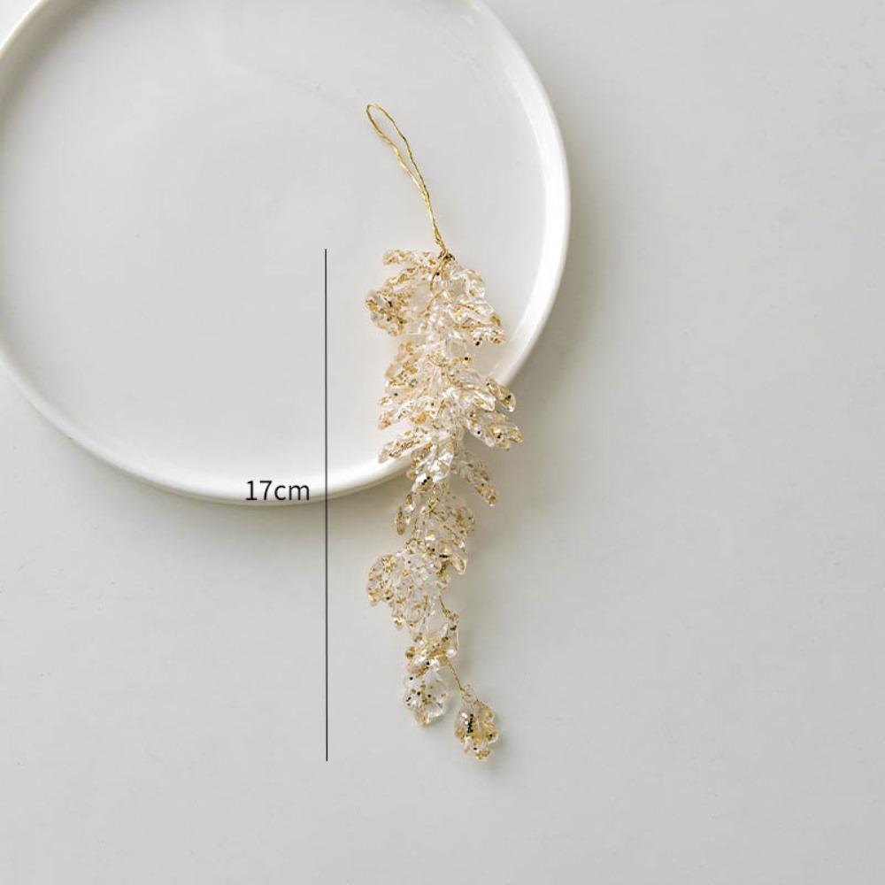 New Acrylic Christmas Crystal Pendants Glitter DIY Christmas Tree Ornaments Icicle Ice edge Crystal Hanging Merry Christma