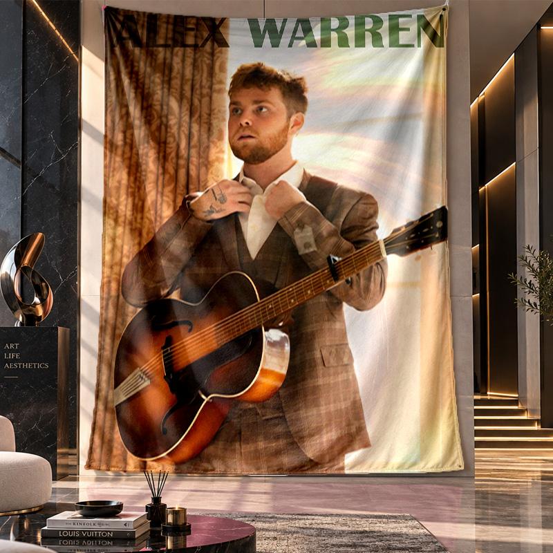 Wall Hanging Tapestry,Alex Warren Printed Fabric Backdrop For Dorm Room Party Decoration
