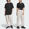 adidas Logo Pants Solid Color Logo Thickened Cuffed Loose Knit Sports Pants Unisex Pants Phosphor-Brown IV7588