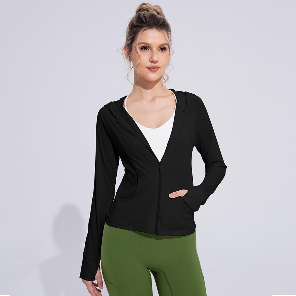 Women's UV Protection Cooling Ice Silk Sports Jacket - Slim, Breathable, Long Sleeve for Summer Running
