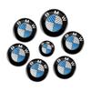 7 szt. Emblemat na maskę przednią Samochód Logo 50. Rocznica 82 mm + Odznaka tylna 74 mm + Dekielki do felg 68 mm Pokrywa Dekoracyjna Stylizacja do BMW