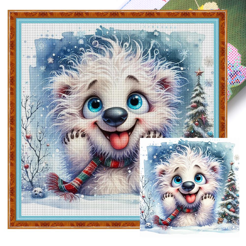 Full Embroidery Eco-cotton Thread 18CT Printed Animal Cross Stitch Kit Art