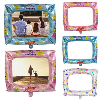 Foil Balloons Inflatable Frame Photo 1Pcs Balloon Photo Frame Graduation Party  Decorations Happy Birthday Birthday Photo Booth